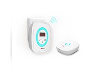 這是一款可以當(dāng)夜燈和時(shí)鐘使用的無線門鈴！